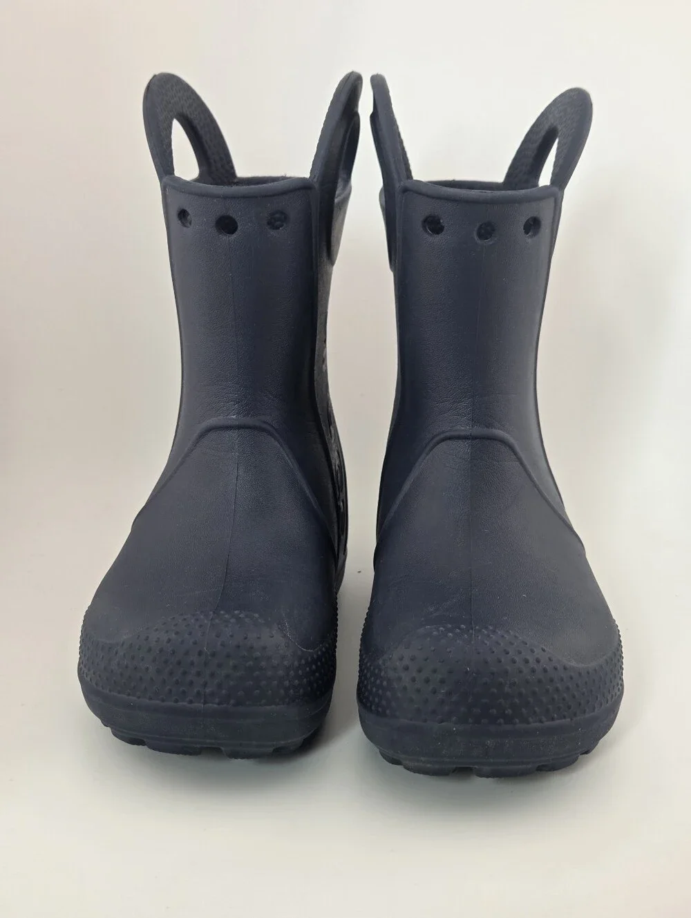 Crocs Youth Handle It Rain Boots Childrens Size C9 Navy Blue Waterproof Shoes